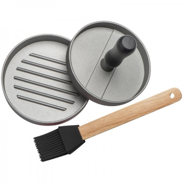 Logo trade promotional giveaways picture of: Burger press with silicone brush TEXAS